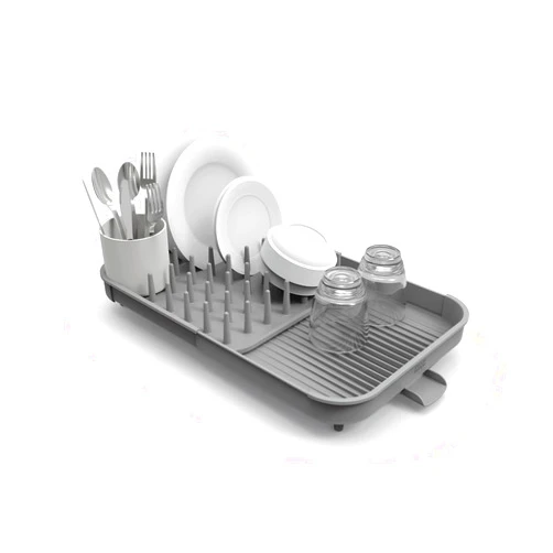 Joseph Joseph Duo Expandable Dish Drying Rack, Gray, 2-Tier