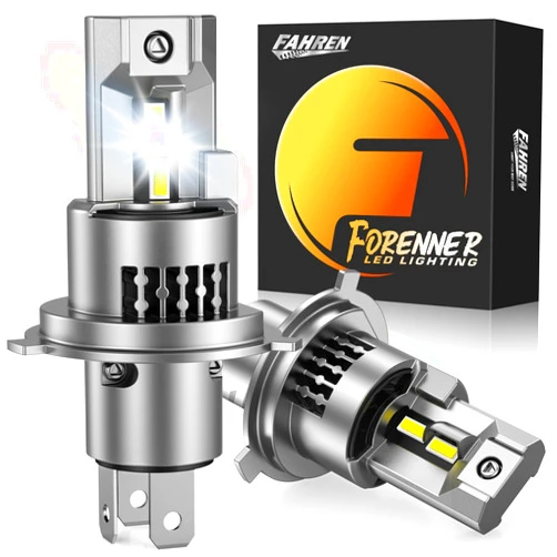 Forenner Fahren 9003/H4 LED Bulb, 40000LM 10X Perfect Beam Pattern, Ultra Brighter HB2 Fog Bulbs, No Adapter Required, Pack of 2