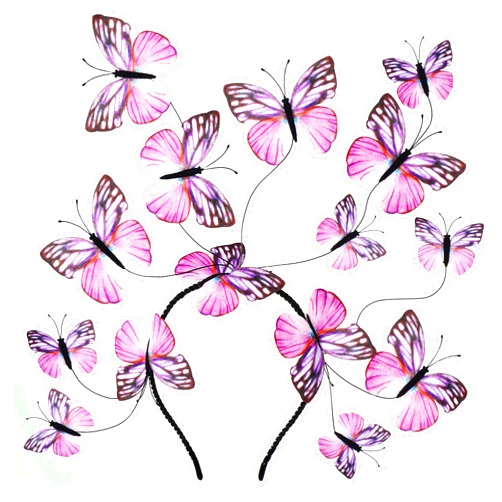 Coucoland Butterfly Fascinator Hat Derby Fascinators Boho Monarch Style Headband Butterfly Headpiece