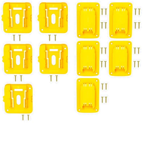 TAIRDA 10 Packs Battery Tool Holders Compatible for Dewalt 20v 60v Batteries and Power Tools