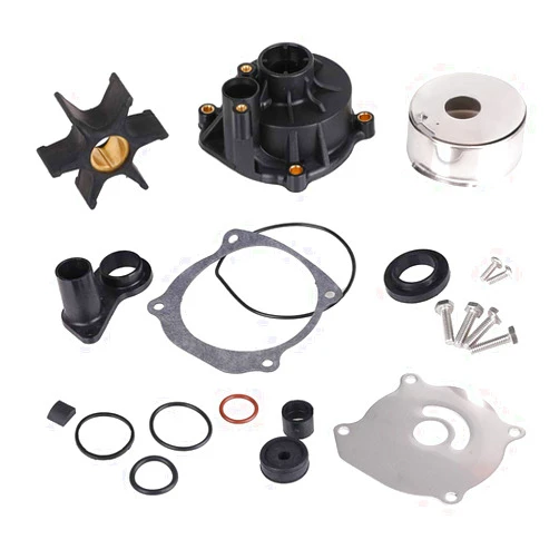 Tutor Auto 5001594 Water Pump Repair Kit with Housing for Johnson Evinrude V4 V6 V8 85-300HP Outboard Motor Parts - Replace 5001594 395060 390768 Sierra 18-3392