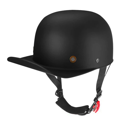 Woljay Vintage Retro Open Face Motorcycle Helmet Baseball Cap Half Helmets Men Women for Moped Cap Jet Scooter Street Cruiser - DOT Certified