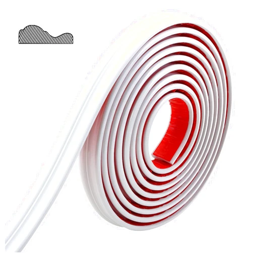Gaahing Flexible Wall Molding Trim & Chair Rail | Peel and Stick Self-Adhesive Panel Moulding | DIY Home Decor on The Cabinet Door Mirror Frame, 16.4 ft x 1.3 in