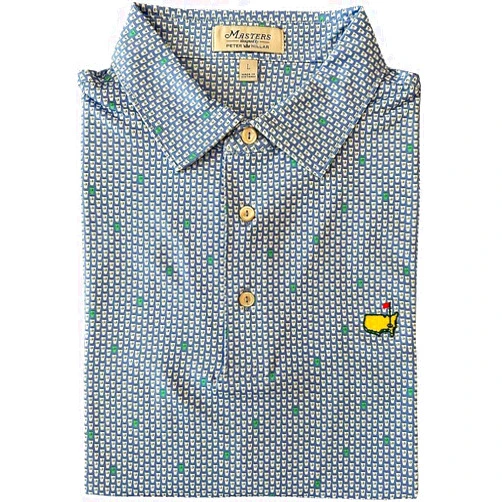 PETER MILLAR Masters Men's Concession Beer Cups Performance Tech Golf Polo Shirt