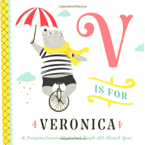 Li’l Llama Custom Kids Books V is for Veronica: A Personalized Alphabet Book All About You! (Personalized Children's Book)