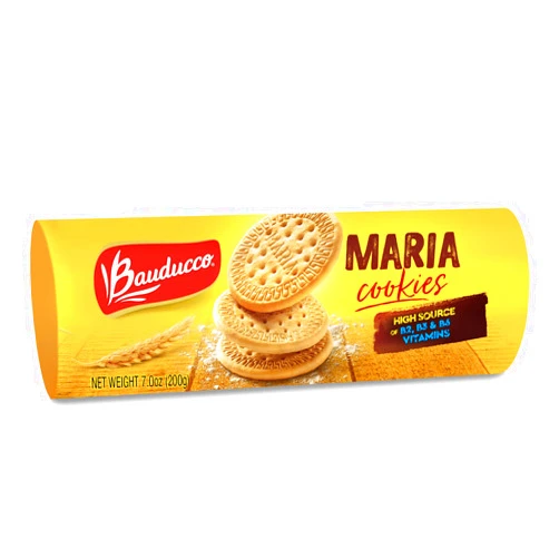 Bauducco Maria Cookies - Crispy Cookies - Perfect for Snacking, Coffee or Tea - Delicious Dessert Cookie - No Artificial Flavors or Colors - Pack of 1