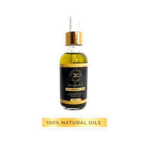 Black Widow Executive Brand Razor Black Widow Hair Growth Oil 2oz Natural Oil forThicker Longer Hair