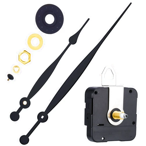 Hicarer High Torque Quartz Clock Movement Replacement Parts with 208 mm/ 8.2 Inches Long Spade Hands and Hanger (20 mm/ 4/5 Inches)