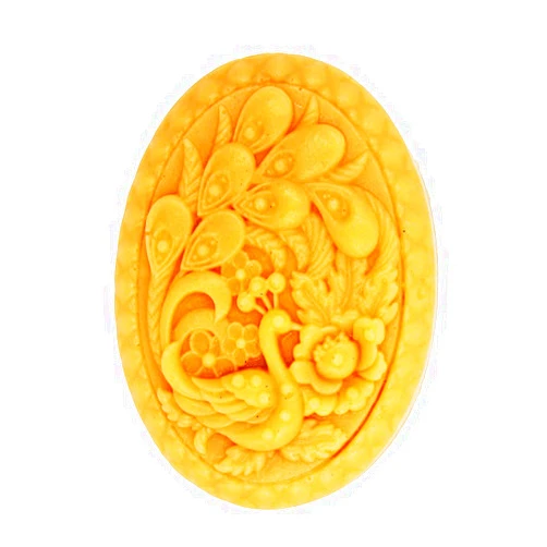 Longzang Peacock Mould S364 Art Silicone Soap Craft DIY Handmade Candle Molds