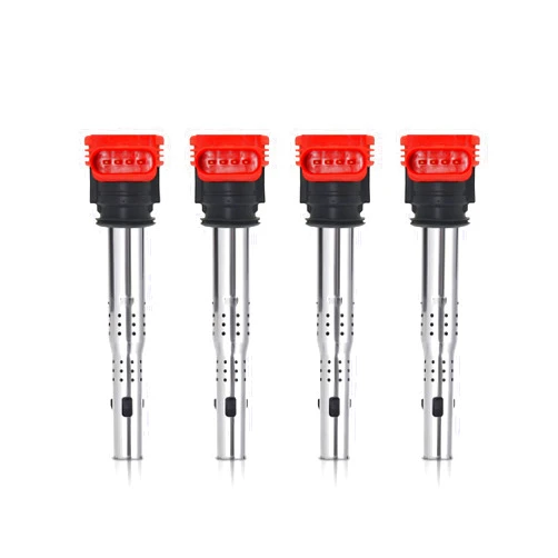 Marsram Ignition Coil Pack UF529 for 2005-2016 Audi A3 A4 A5 R8 A6 A7 Q7 S4 TT 2006-2016 Volkswagen VW Jetta MK5 MK6 GTI Rabbit Golf Passat CC Tiguan Replacement for 06E905115E 06E905115F 4pcs