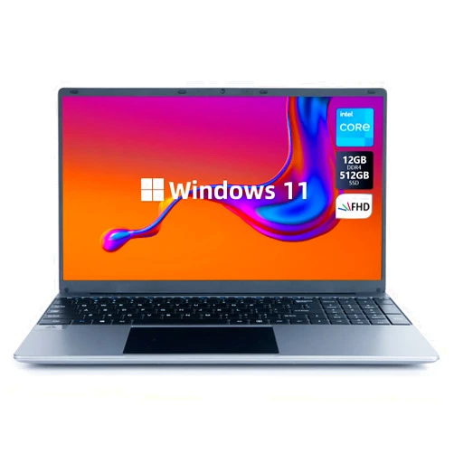 Chicbuy Laptop 15.6''12GB DDR4 512GB SSD Quad-Core Intel Celeron N5095 Processors Windows 11 Laptop Computer,1080P IPS Full HD Laptop,USB 3.0,Up to 2.9Ghz,Bluetooth 4.2,2.4G/5G WiFi,Long Battery Life