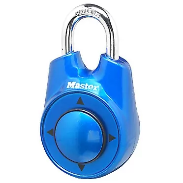 Master Lock 1500iD Locker Lock Set Your Own Directional Combination Padlock, 1 Pack, Blue