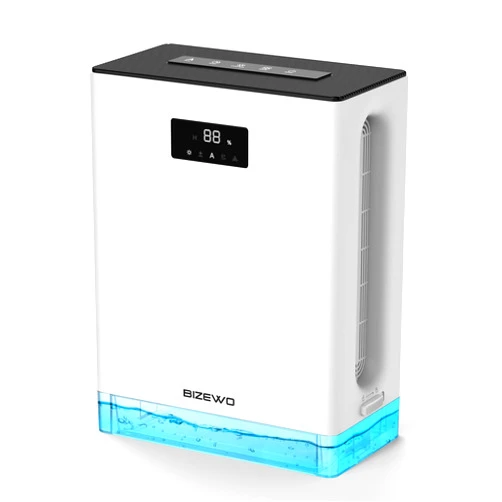 BIZEWO Dehumidifier for Home, (980 sq.ft) Queit Dehumidifiers for Basement, Bathroom, Bedroom with 101 oz Water Tank, Large Room Dehumidifier with 2 Working Mode, Auto Shut Off, 7 Colors LED Light