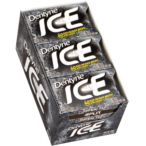 Whizzotech Dentyne Ice Sugar Free Gum Arctic Chill16 Pieces 12-count (192 Total Pieces)