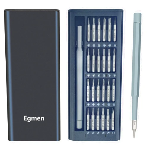Egmen Precision Screwdriver Set, 25 in 1 Mini Magnetic Small Screwdriver Set Case for PC, Eyeglasses, Computer, Electronic, Watch Repair Kit with Phillips and Star Tiny Screw Driver