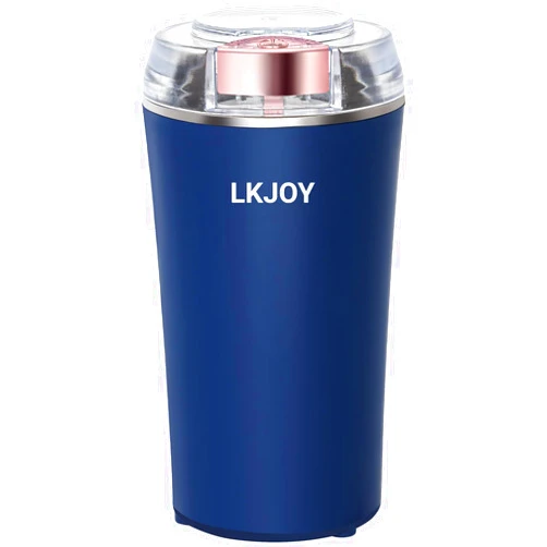 LKJOY Electric Herb Grinder Coffee Bean 200W Powerful Food Processor Spice, Grain Mills Espresso Grinder For Spices, Herb Grinder, Nuts Grinding With Brush One Touch Push-Button Control American Standard