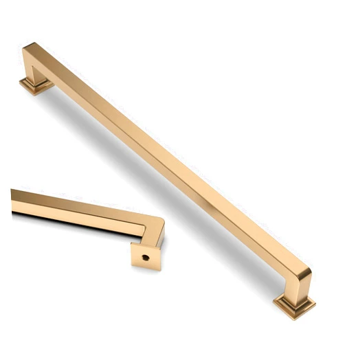 Asidrama 6 Pack 15 Inch(381mm) Champagne Bronze Kitchen Cabinet Handles, Cabinet Pulls Kitchen Cabinet Hardware Cupboard Handles Drawer Pulls