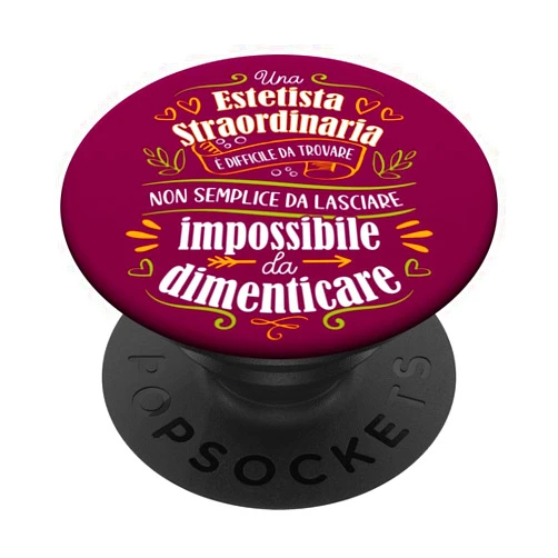 Buoni Idee Regalo Amica Estetista Personalizzati Estetista Straordinaria Idee Regalo Per Estetista Originale PopSockets Standard PopGrip