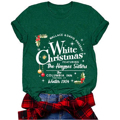 BEIDEFY Christmas Shirts for Women Santa Christmas Pine Tree T-Shirt Short Sleeve Xmas Holiday Tee Tops