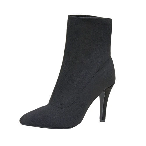 CUSHIONAIRE Women's Gipsee stretch knit Heel +Memory Foam