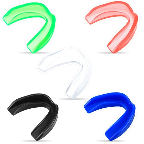 Frienda 5 Pcs Sports Mouth Guards Adults and Junior Sports Athletic Mouth Guards for Boxing Basketball Football Hockey Karate