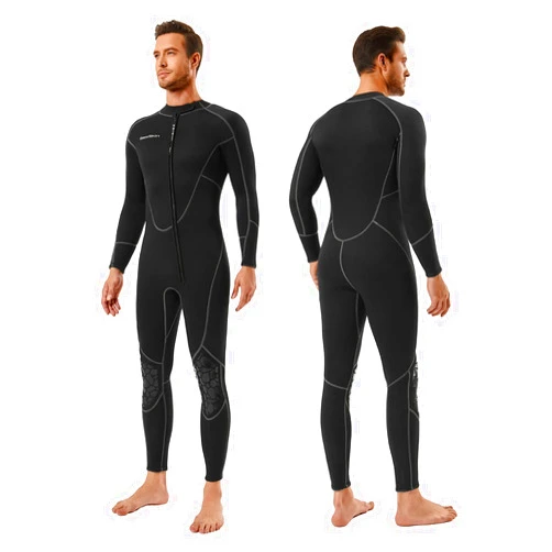 Seaskin Mens 3mm Shorty Wetsuit Womens, Full Body Diving Suit Front Zip Wetsuit for Diving Snorkeling Surfing Swimming