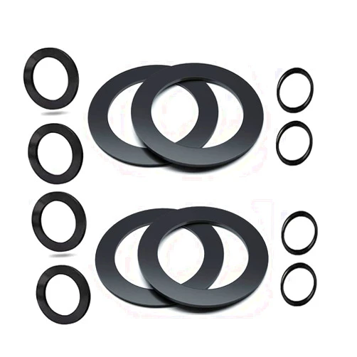 YMHYJY 25076RP Washer and Ring Kit for 1-1/2in Fittings, O-Ring Rubber Washer for Intex Pool Plunger Valves and Intex Replacement Gasket 10745, 10262 and 10255 (12 pcs)