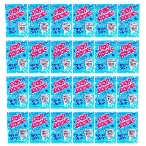 The Hampton Candy Company Pop Rocks Cotton Candy, 24 Pack, Fun Candy For Kids