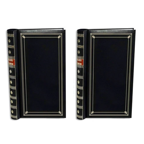 Pioneer Photo Albums Pioneer Ledger Le'Memo Bi-Directional Bound Photo Album 2-Pack (Black)
