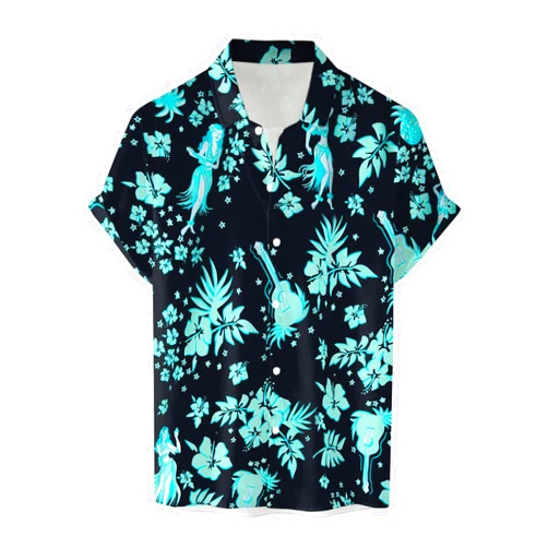 Generic Christmas Button Up Shirt for Men Buckle Lapel Short Sleeve Shirt Christmas Men Shirt Christmas Funny Shirt
