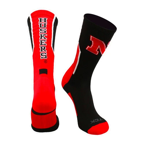 TCK University of Nebraska Cornhuskers Socks Perimeter Crew