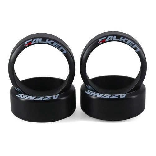 Abendor 4 Pcs/Set 1/28 Rc Car Drift Tires with Logo, [2N+2W] Set Fit for WLtoys 1/28 RC K969 K989 K999 P929 Mini-D/Mini-Q RC Car