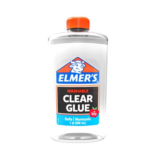 Elmer's Liquid School Glue, Clear, Washable, 32 Ounces - Great for Making Slime