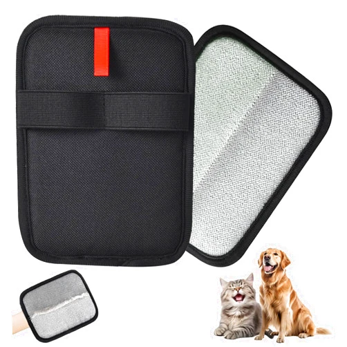 QQM 2026 Upgraded Pet Hair Remover Glove, Double-Sided Reusable Electrostatic Grooming Mitt for Cats & Dogs, Effective Fur Removal from Furniture, Couch, Carpet, Clothes, Bed & Car Seats