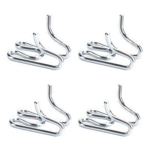 JIPIMON Dog Collar Extra Links Designed for Herm. Sprenger Collar (4 Pack) Steel Chrome Plated Dog Training Collar Links (2.25mm, Silver)