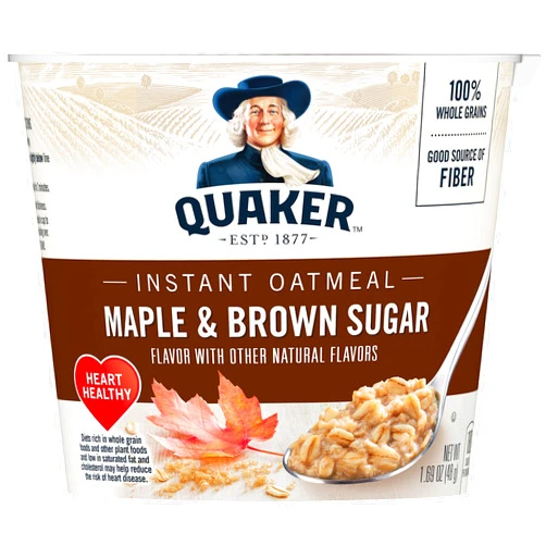 Quaker, Instant Oatmeal Express, Maple Brown Sugar, 1.69 Oz
