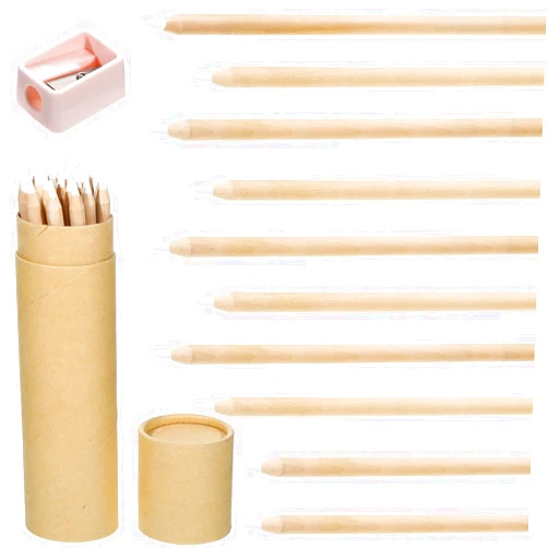 Tenare 10 Pieces White Chalk Pencil Set Highlight Charcoal Pencil with Sharpener and Container for Drawing, Sketching, Blending, Beginners and Artists