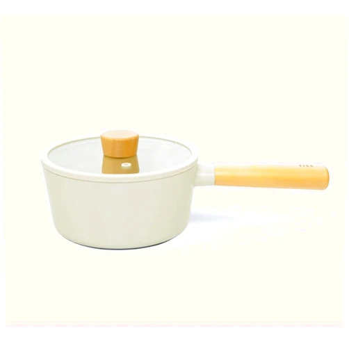 NEOFLAM FIKA 1.7QT Nonstick Sauce Pan with Glass Lid, Butter Warmer, Melting Saucepot, Induction, Wood Handle, Made in Korea (7
