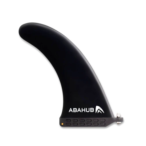 Abahub 9'' SUP Single Center Fin, No Tool Fin Screw, Fiberglass Reinforeced 9 inch SUP Replacement Fins for Surfboard, Stand-up Paddle Board, Longboard, Black/Blue/White