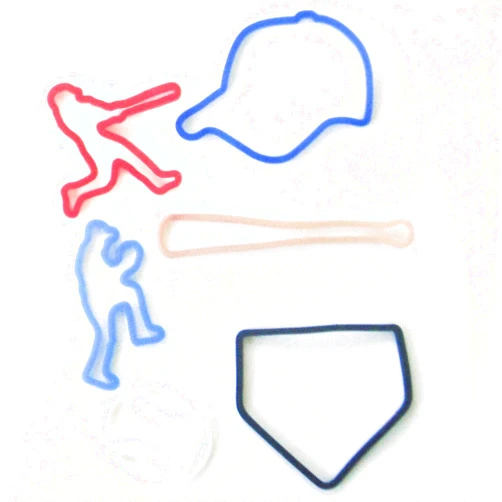 Silly Bandz Baseball Shapes - 24 Pack
