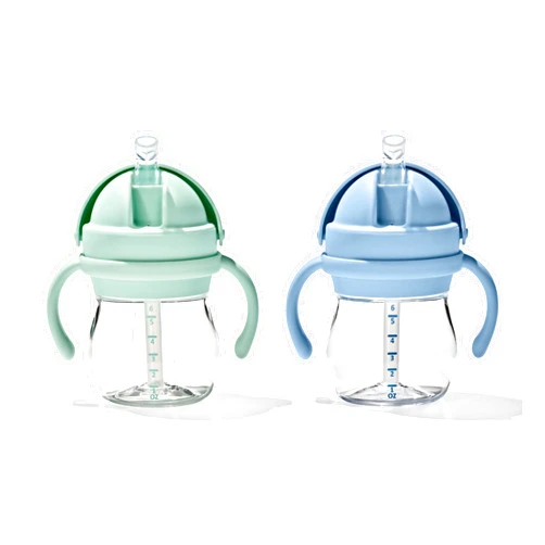 OXO Tot Transitions Straw Cup with Handles 6 oz. - Opal and Dusk - 2 Pack