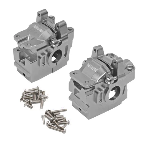 CODA RACING Alloy Front&Rear Differential housing Gear Box for Traxxas 1/10 4X4 Rustler Stampede Hoss Slash 4WD VXL-Replaces Part 6880 6881