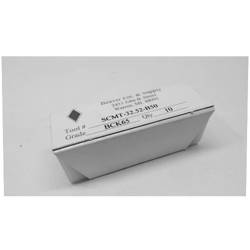 BEAVER ENT. SUPPLY Scmt-32.52-B50 Carbide Inserts Grade Bck65 Scmt-32.52-B50