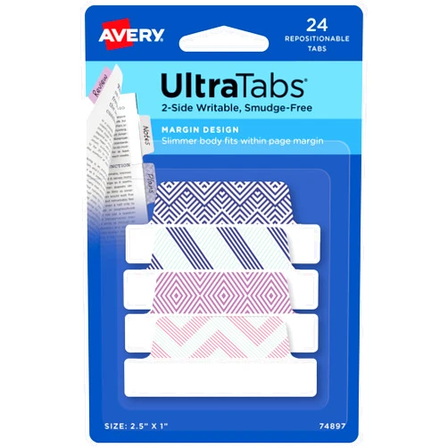Avery Margin Ultra Tabs, 2.5