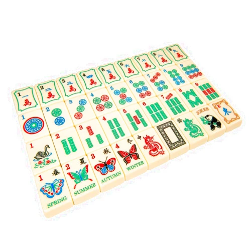 American-Wholesaler Inc. Linda Li American Mah Jongg Tile Set – The Artisan Collection – 166 Ivory Color Engraved Tiles (Tiles Only)