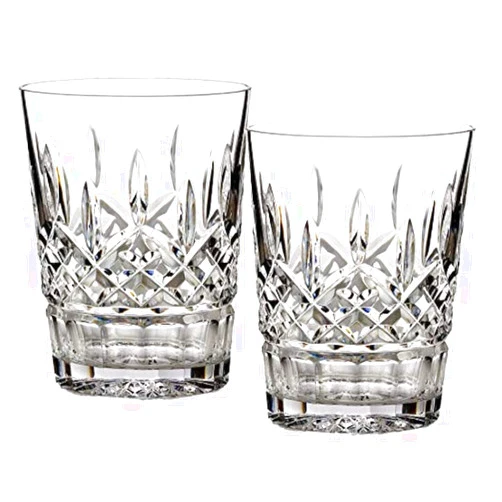 Waterford Lead Crystal Lismore Double Old Fashioned, Set of 2,12 fluid ounce