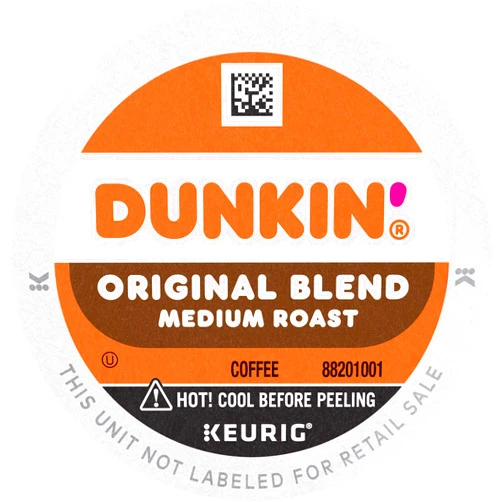 Dunkin' Original Blend Medium Roast Coffee, 10 Keurig K-Cup Pods
