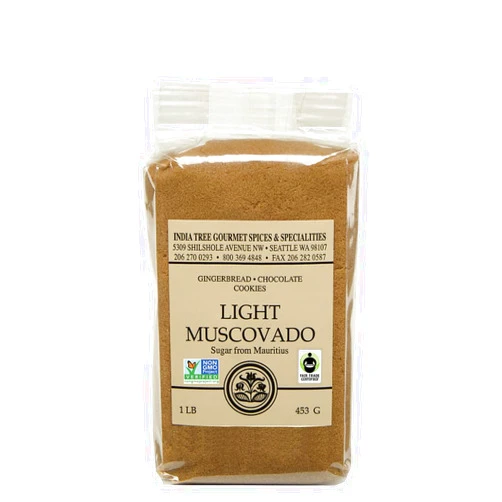 India Tree Light Muscovado Sugar, 1 lb.