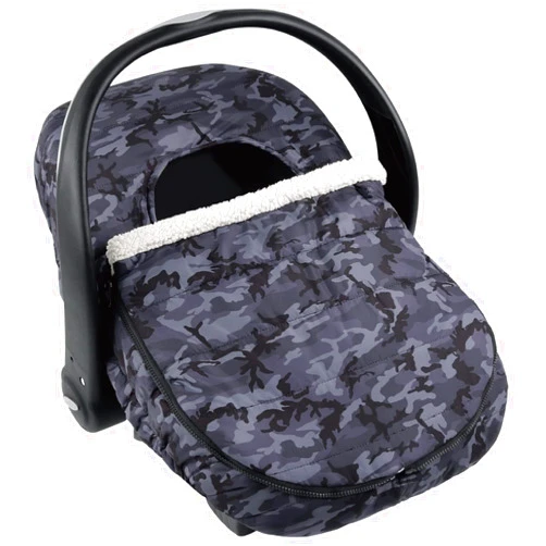 The Peanutshell Car Seat Cover - Protective Covers for Baby Boy, Easy to Clean Accessories, Weather-Resistant Infant Winter Car Seat for Baby Carseat - Black Camo