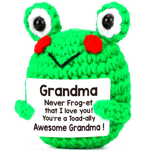 LEJIAJINW Christmas Grandmother Gifts for Grandma, Grandma Christmas Birthday Gift for Women/Gigi/Nana/Grammy/Granny/Grandmother Mothers Day or Valentines, Cute Handmade Crochet Bee Themed Stuff